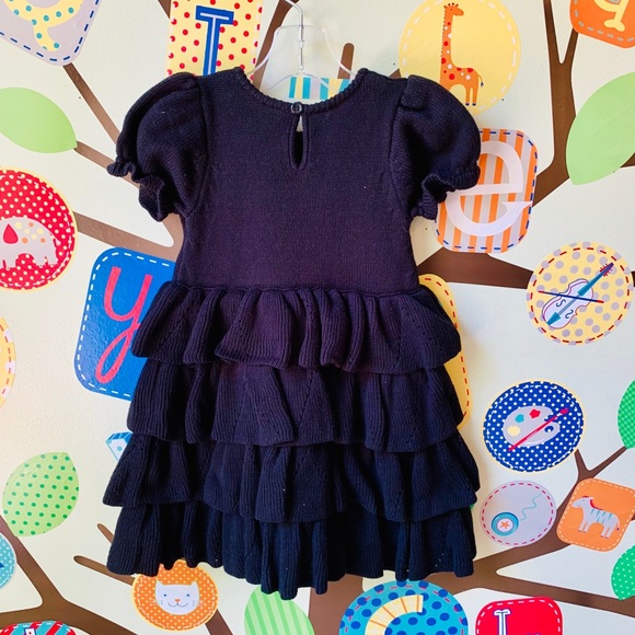 Hanna Andersson Hand Embroidered Dress & Beret EUC Christmas Holiday - Picture 5 of 6